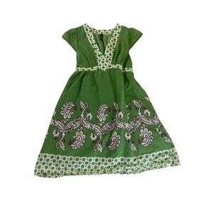 Varga Women's Green Bohemian Casual Summer Dress - Large